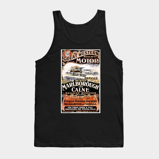 Vintage Travel Poster - Great Western Railway Tank Top by Starbase79